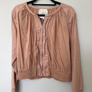 anthropologie zip up sweater!
